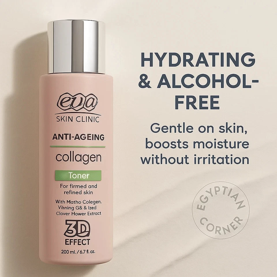 1X Eva Skin Clinic Anti Aging Collagen Toner 3D Effect With Vit B For Firm Skin - Bild 2 von 4