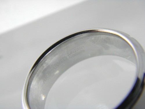 ARTCARVED Men's Ring Wedding Band 8mm Slotted White Tungsten Carbide Sz10 - Picture 5 of 5