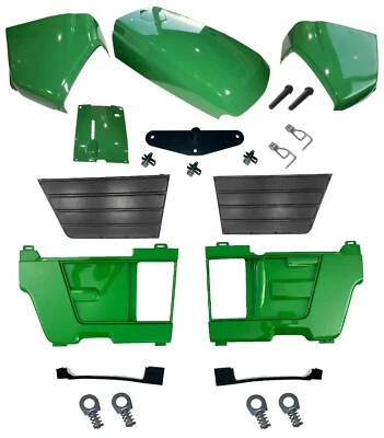KUMAR BROS USA Hood/Fuel Door Kit/Panels LH&RH/Grills/Catch/Cowl fits John Deere 4200 4300 4400