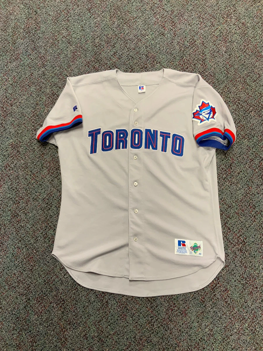 Toronto Blue Jays Authentic Grey Jersey Diamond Collection Rare Vintage Vtg  MLB