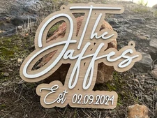 Personalized Laser Engraved Handmade Wood Sign