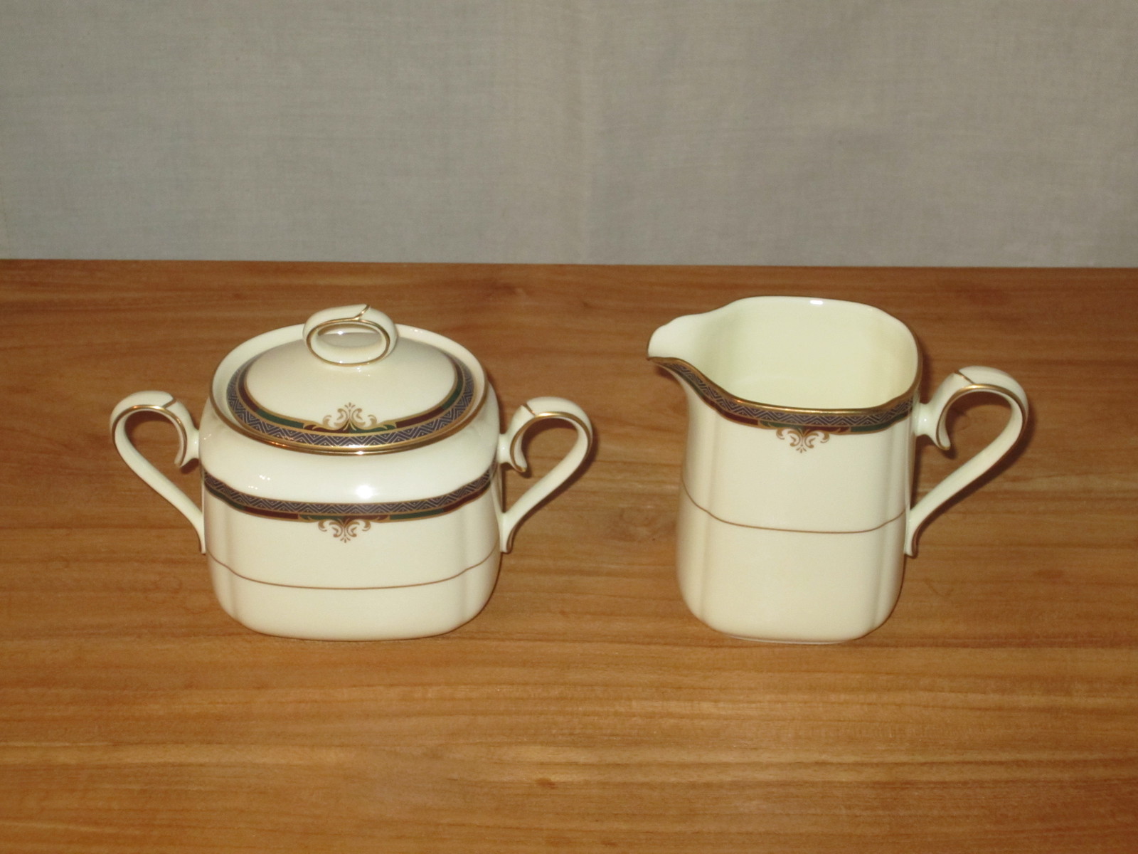 NORITAKE *NEW* Lady Quentin Set Milk Jug / Crémier + Sugar Bowl