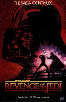 1983 Star Wars VI Return Of The Jedi 40th Movie Poster 11X17 Vader