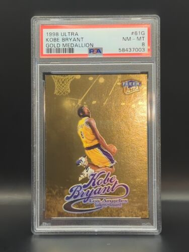 1998 FLEER ULTRA 🏀 #61G KOBE BRYANT GOLD MEDALLION EDITION LA LAKERS  - Picture 1 of 2