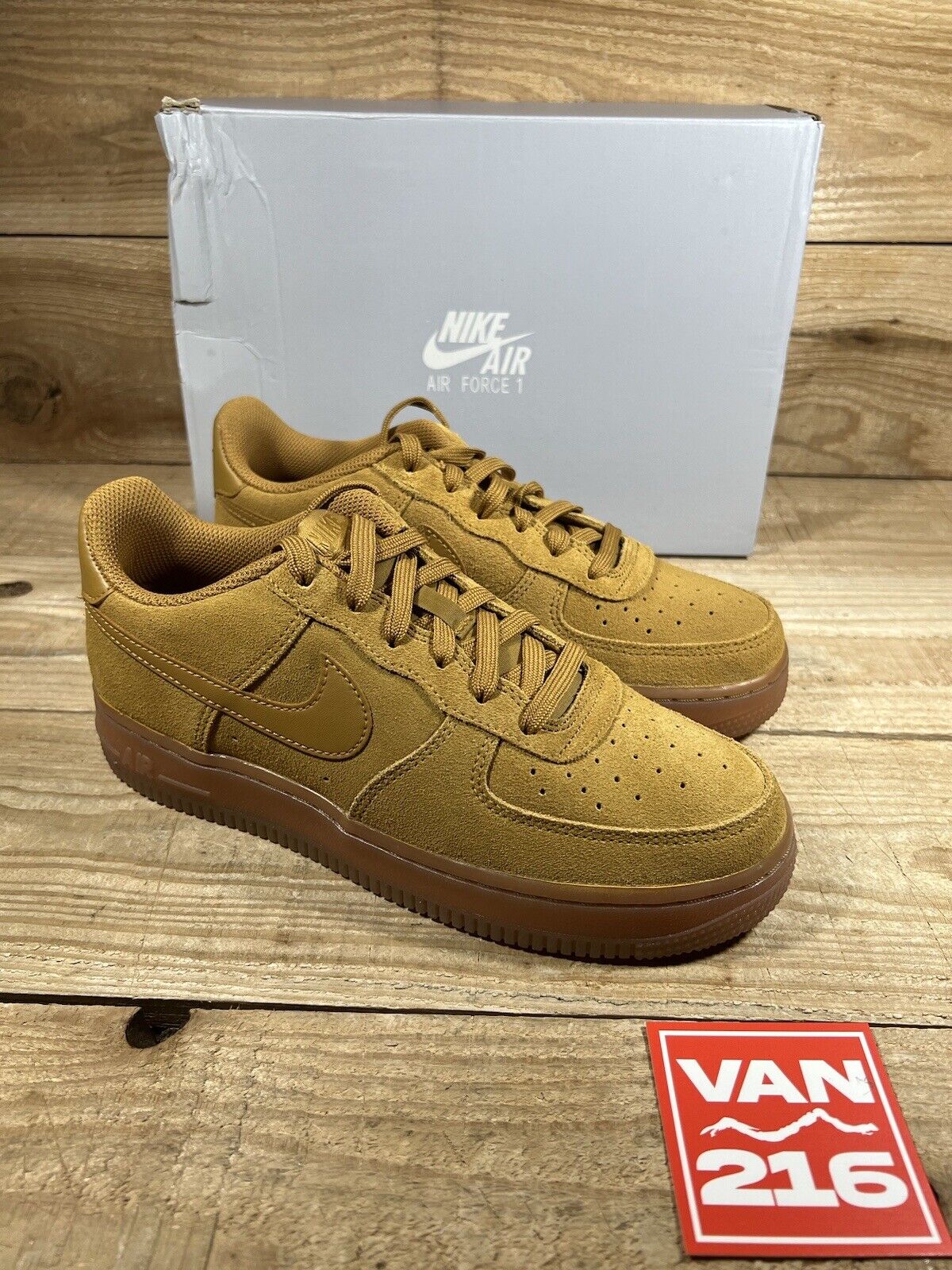 Nike Air Force 1 LV8 3 Big Kids' Shoes in Brown, Size: 6.5Y | BQ5485-700