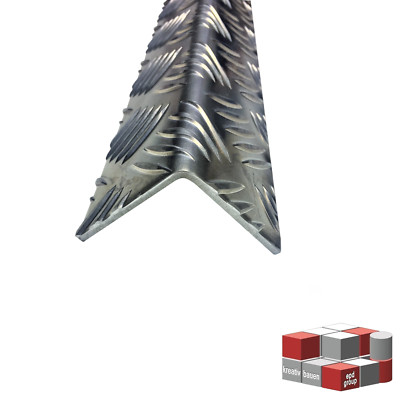 Alu Riffel Winkel L-Profil Quintett 125cm Winkelprofil Kantenschutz Riffelblech