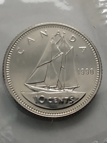 1990 Canada 10 Cents — photo from the most recent tracked eBay sale