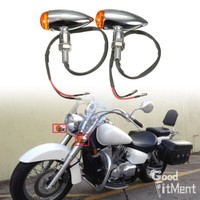Bullet Halogen Blinker Motorrad Signal Licht FüR Honda Shadow VT750C VT1100C