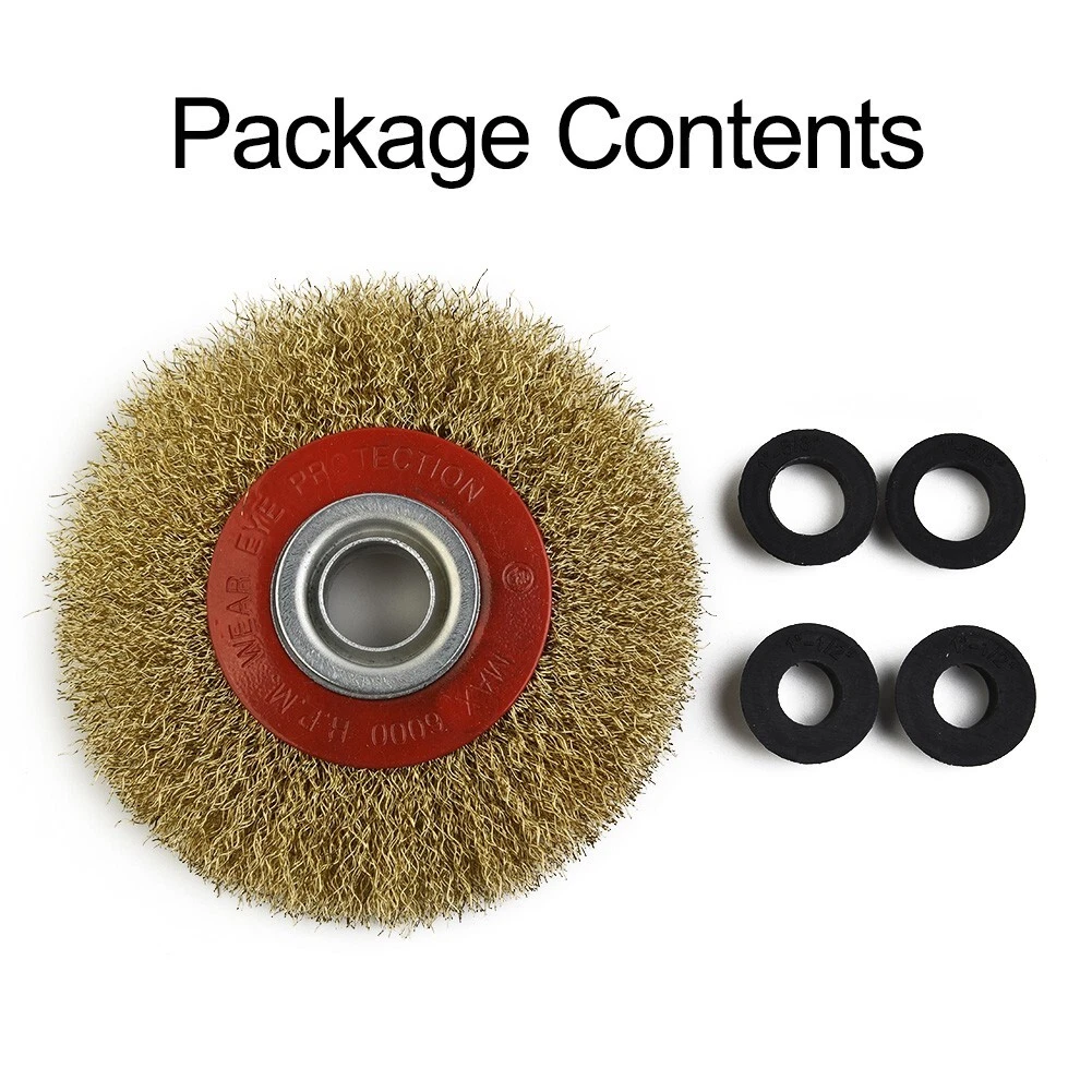 6 brass wire wheel for bench grinder deals
