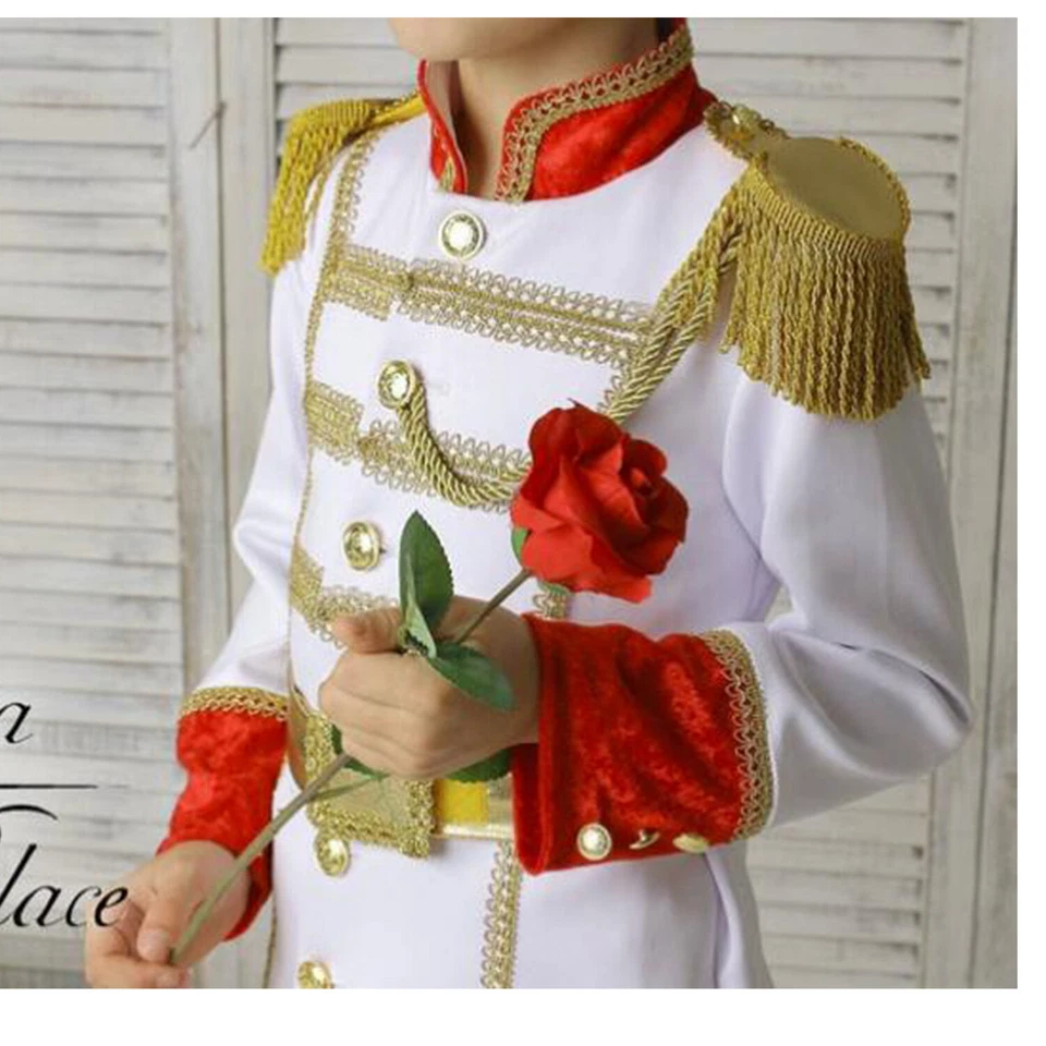 Disfraz de Príncipe Real para Niños Príncipe Encantador Disfraz Cuento de Hadas Libro Semana Traje Foto 3 de 4