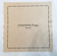 Oliver Peoples Vintage Cleaning Cloth For Eyeglasses Sunglasses Microfiber Wipes