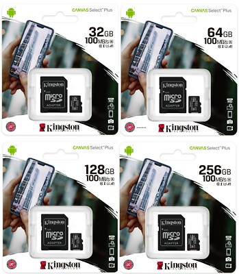 Kingston 32/64/128/256 GB Secure Digital SD SDHC SDXC Class 10 Speicherkarte