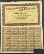 ACCIÓN ORIGINAL SOCIEDAD ANONIMA CONSTRUCCIONES AGRICOLAS 1942  Aprox. 337x410mm