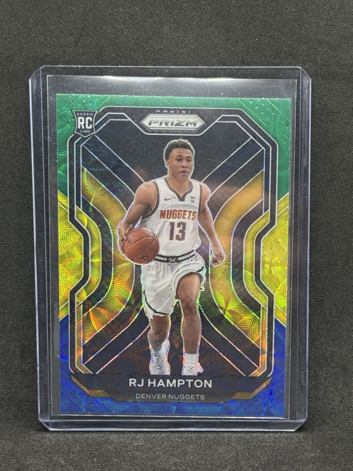 2020-21 Panini Prizm Choice RJ Hampton Blue Yellow Green Prizms Rc #286
