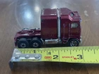 Vintage Hot Wheels Thunder Roller 1982 Semi Truck Burgundy Super Hauler Loose