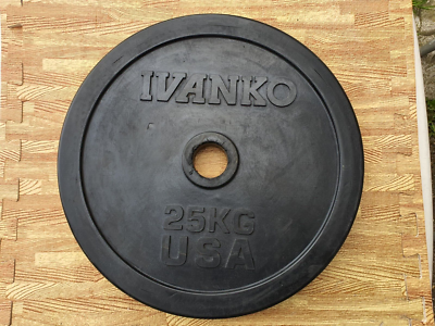 Ivanko USA RUBO Olympic Rubber-Encased Olympic Weight Plate 25KG
