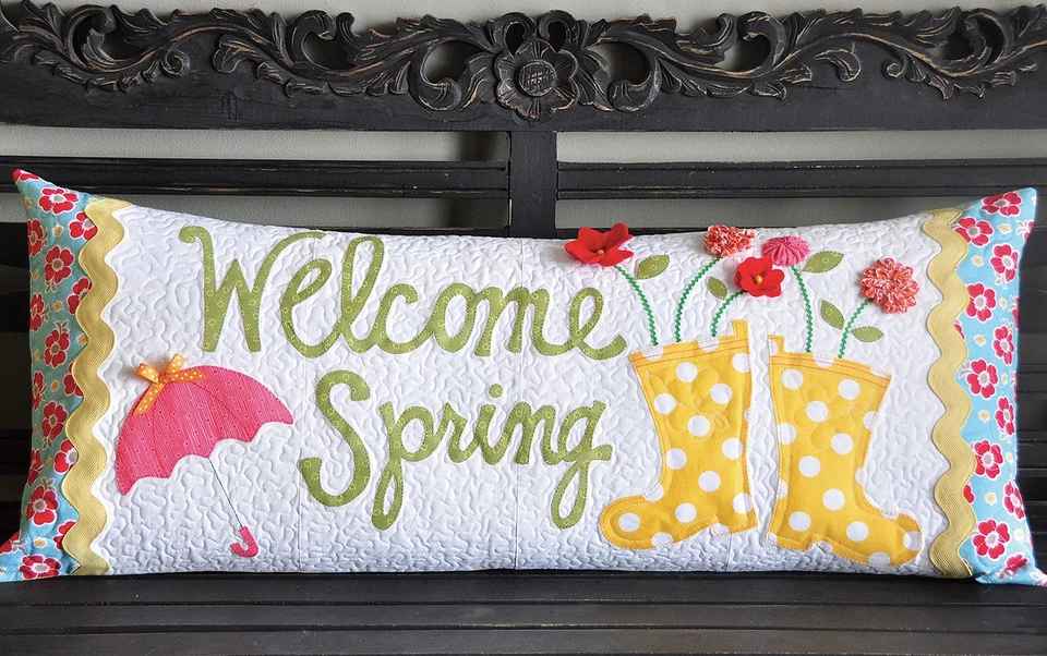 Kimberbell Welcome Spring Bench Pillows Sewing Pattern: Includes Directions, - Image 2 of 4