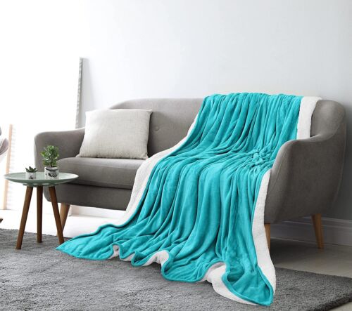 Sherpa Bed Blanket 480GSM Plush Blanket Fleece Reversible Blanket Utopia Bedding - Picture 40 of 88
