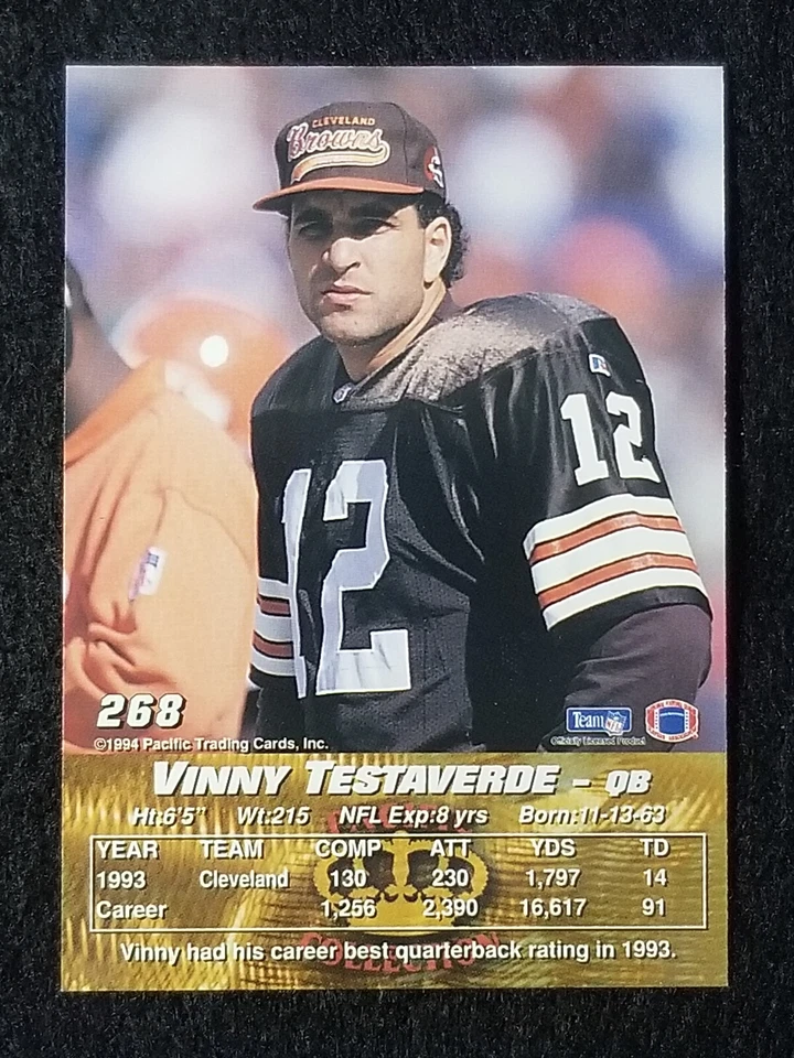 1994 Pacific Crown Collection Football #251 - 450 - Choose a Card - Image 4 of 4