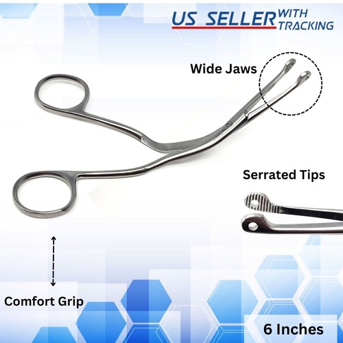 Magill Forceps 6" Infant Throat Larynx Foreign Body Removal Anesthesia