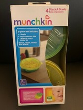 New Munchkin 4 Stack A Snack Bowls With Lids
