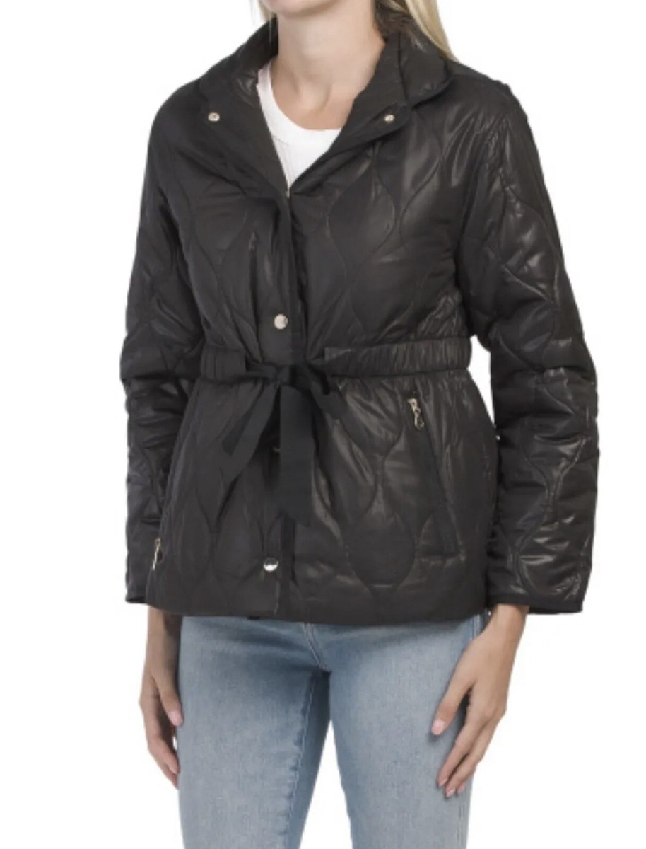 ケイトスペード　ジャケット KATE SPADE M(8-10) Belted Hooded Mid-weight Quilted Jacket NWT