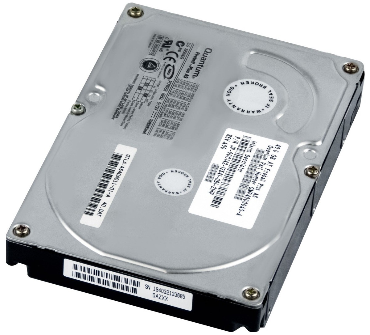 Quantum 655T0027 655-0827 LM30A02G Fireball Plus 30GB 72000RPM IDE Internal Hdd (3) 64026 P