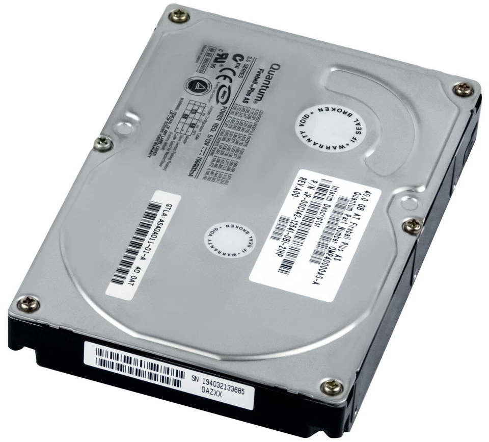 Quantum Fireball Plus as 40GB 7200rpm 2MB ATA 3.5'' QMP40000AS-A AS40A - Image 2 of 3
