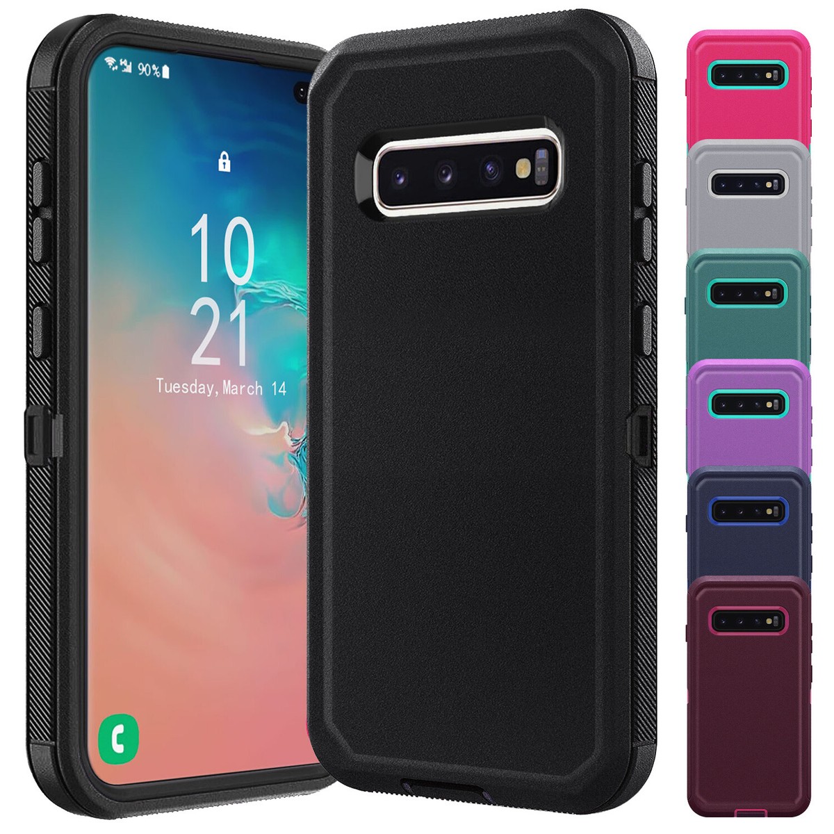 For Samsung Galaxy S10/S10+/S10e Heavy Duty Cover Hybrid Rugged Phone Hard  Case