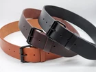 2 inch wide heavy duty premium full grain leather belt - Made in USA