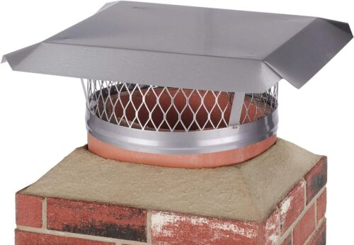 Round Stainless Steel Clamp on Single Flue Liner Chimney Cap, 13 Inch - Picture 6 of 6