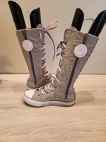 Converse All Star pantorrilla hasta la rodilla XX-HI Junior 12C gris y rosa - Imagen 11 de 14