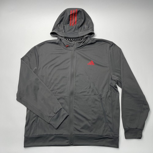 adidas Men's Training Essentials Seasonal Woven Full-zip Jacket Grey Size M NWT