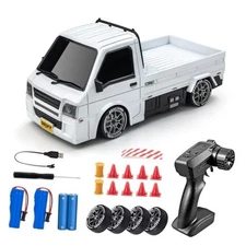 1/24 RC Drift Car, Remote Control Car, 2.4GHz 20KM/H 4WD High Speed RC White