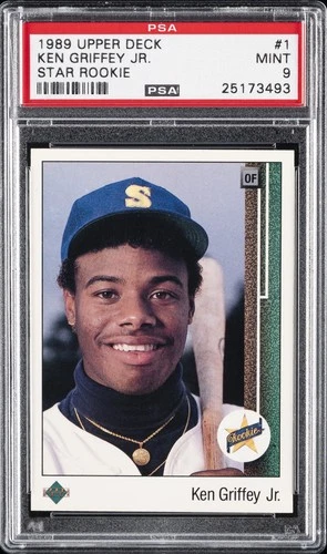 1989 UPPER DECK STAR ROOKIE #1 KEN GRIFFEY JR. ROOKIE RC PSA 9