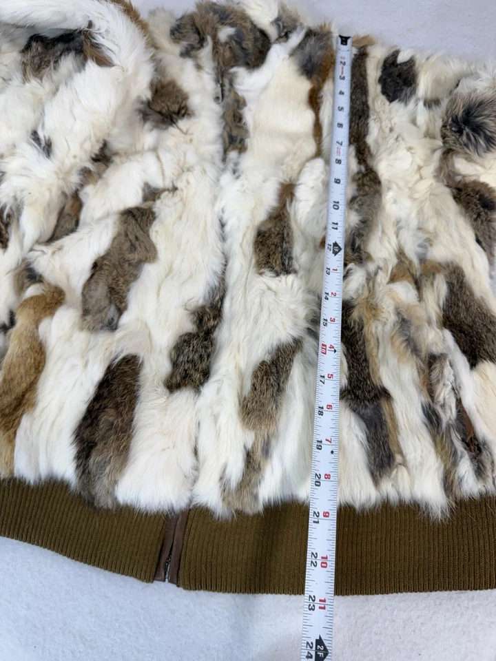 Wilsons Leather Maxima Women’s XL Full Zip Rabbit Fur Jacket *Damaged* Scrap - Image 2 of 4
