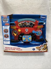 VTech PAW Patrol Rescue Driver ATV  Fire Truck Brand NEW Damaged Box