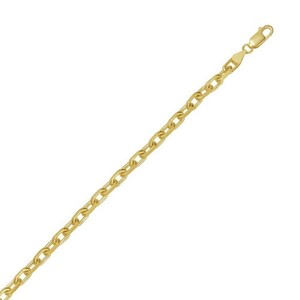Authentic Sterling Silver Gold Plated French Cable Chain (5.00 mm)