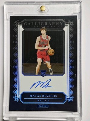 Matas Buzelis Calligraphy Signatures Auto 2024-25 Revolution SSP Rare Card