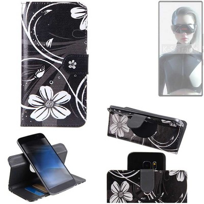 Für Nubia Red Magic 9S Pro 360° Schutz Hülle Wallet Case Design Blumen