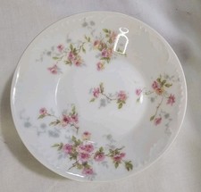 Set of 6 Theodore Haviland Limoges France Dessert Fruit Bowls Tiny Pink Roses