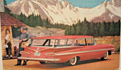1959 CHEVROLET St Wagon, Steleher ?? James?? dlr, PHOENIX, AZ dlr pc 5.5 x 3.25