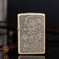 Antique Silver Donald Duck Zippo Lighter US Shipping