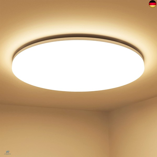 Lepro 24W Led Deckenlampe, Led Deckenleuchte IP54 Wasserfest, 3000K 2400LM-image