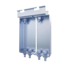 NavePoint Electro Zinc Plated 4" Wide Cabinet and Floor Stand