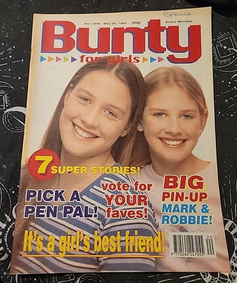Vintage 90s Bunty Issue No. 1949 May 20th 1995 Mark Owen Robbie Williams