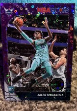 2019-20 Panini NBA Hoops Premium Stock - Jalen McDaniels #246 Purple Disco Prizm