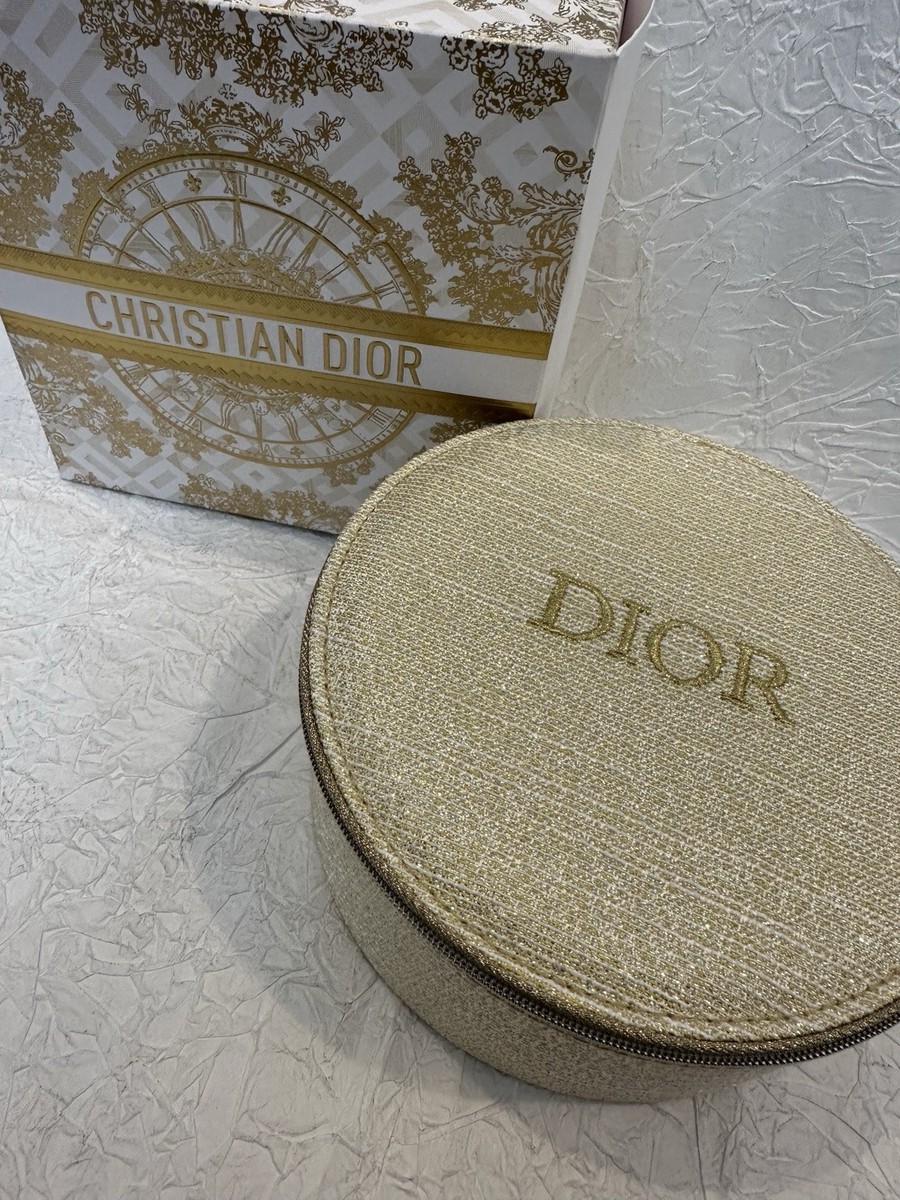 Christian Dior 2024 Limited Holiday Gold Makeup Vanity Case with