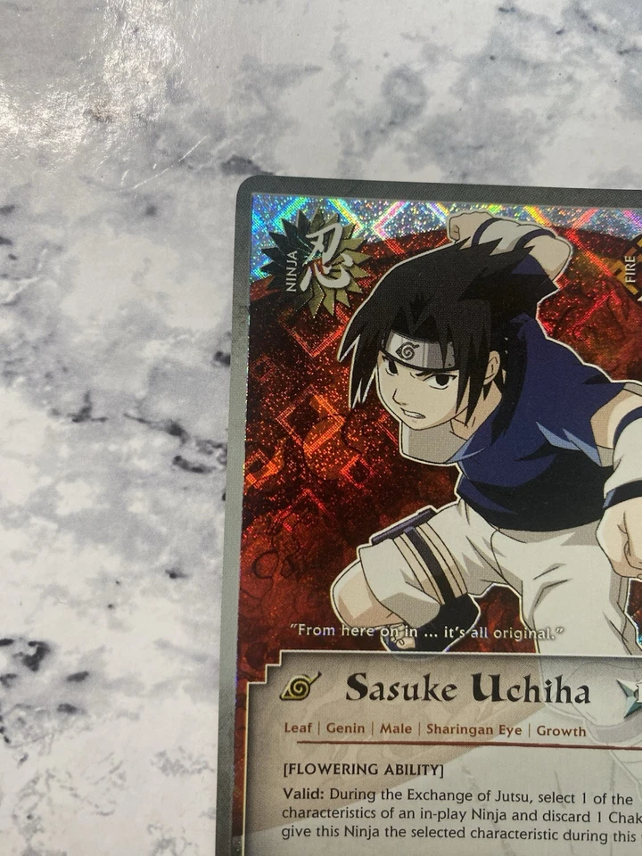 Sasuke Uchiha N-086 Diamond Foil Curse Of The Sand Naruto Chidori 1st ED NM-MINT - Image 4 of 4