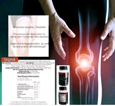2 pack Glucosamine Maxi Flex  Chondroitin Hyaluronic Acid Ginger MSM Aloe Vera